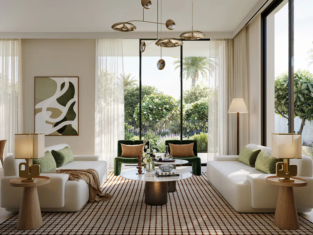 Living room in a Salva villa, Emaar render