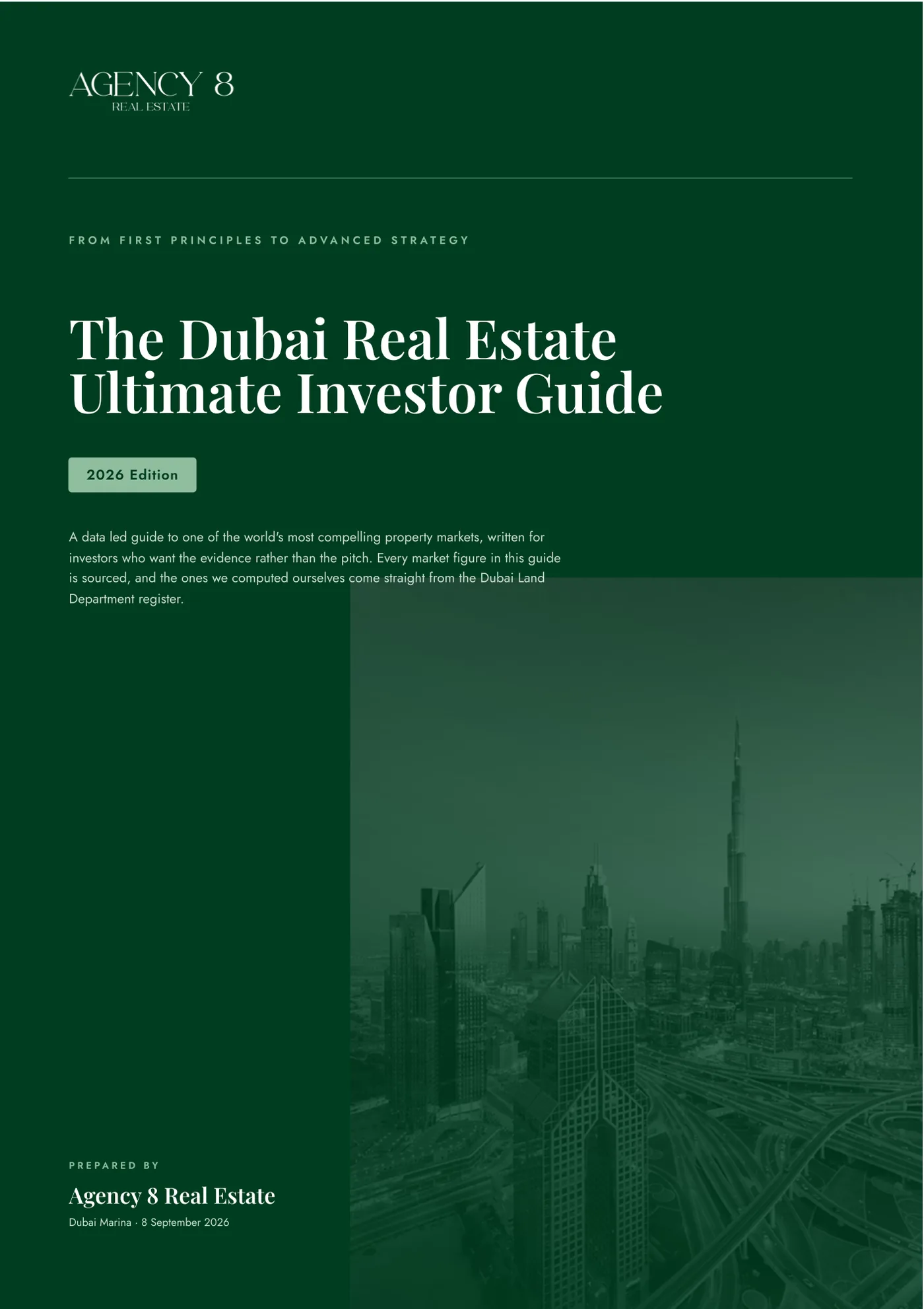 Cover of The Dubai Real Estate Ultimate Investor Guide 2026